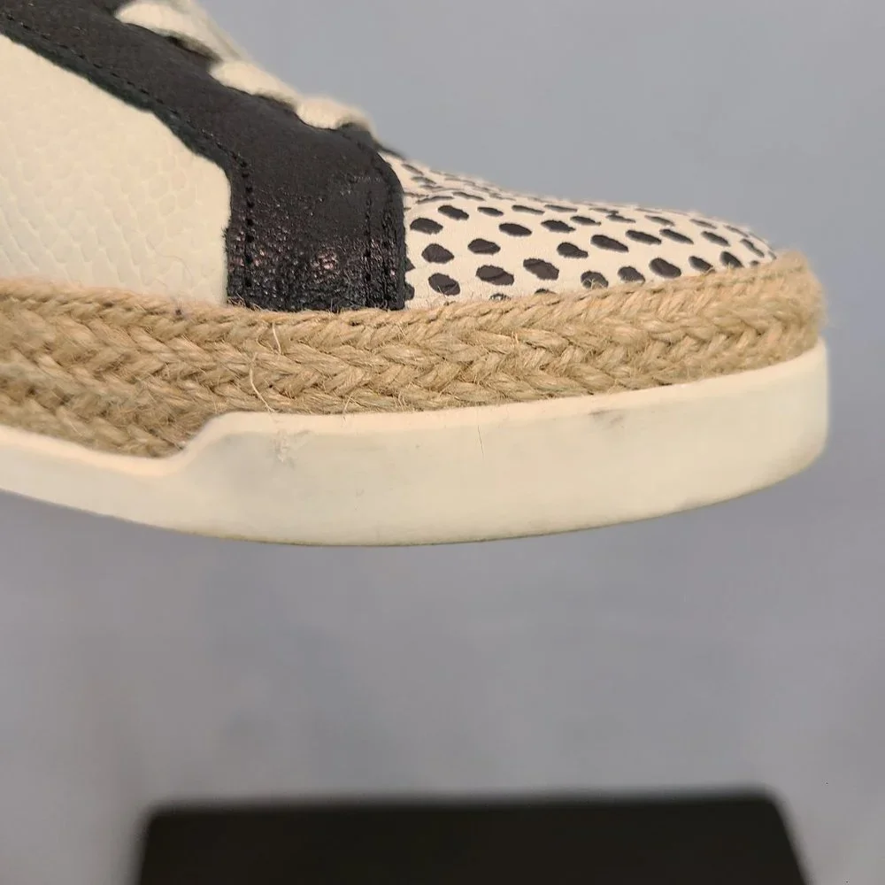 Crown Vintage Adelite Sneakers Low Top Womens 8.5 Cream Black